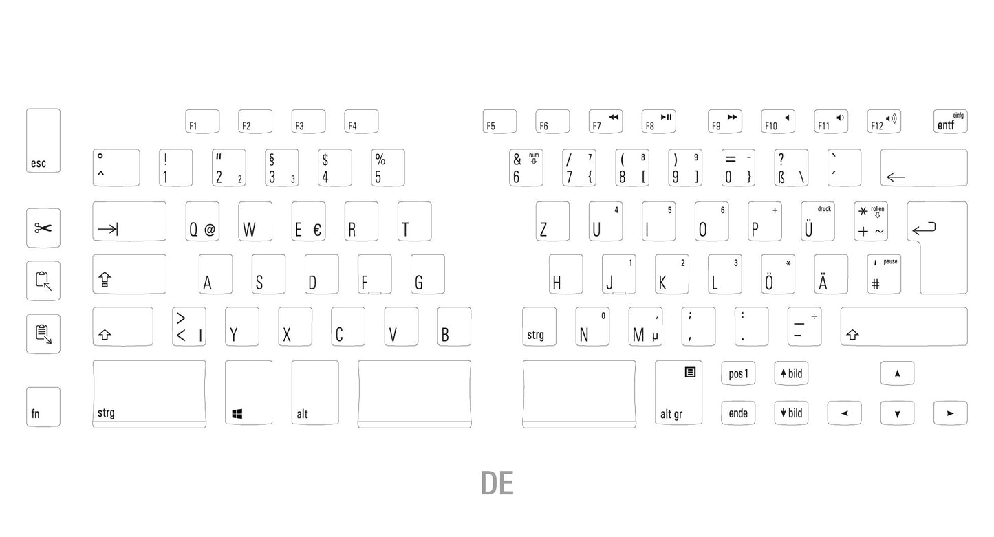 Matias Programmable Ergo Pro Keyboard for PC