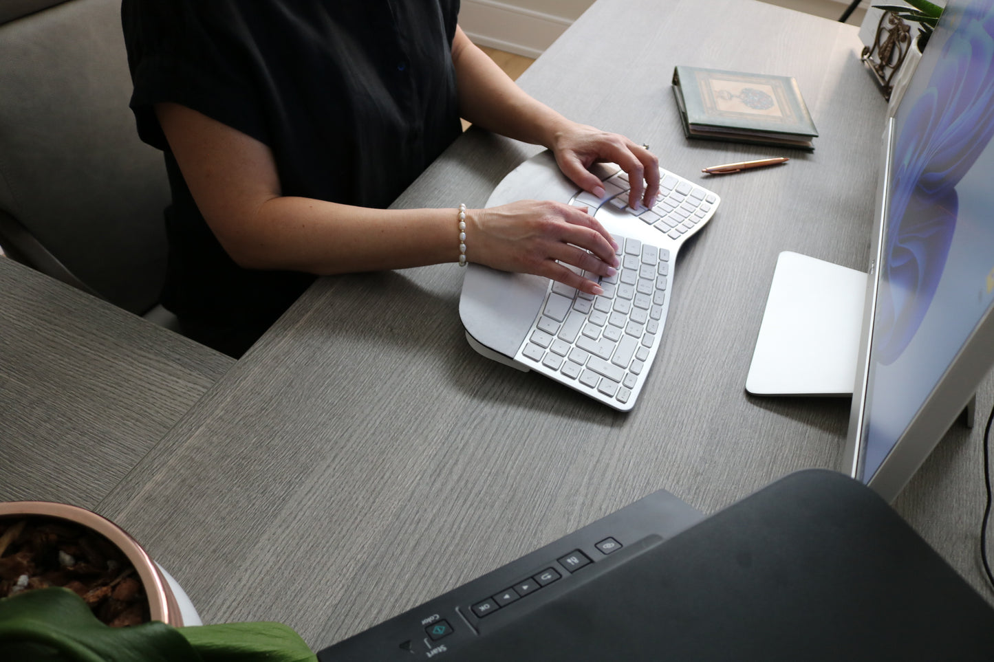 Matias Sculpted Ergonomic Rechargeable Keyboard