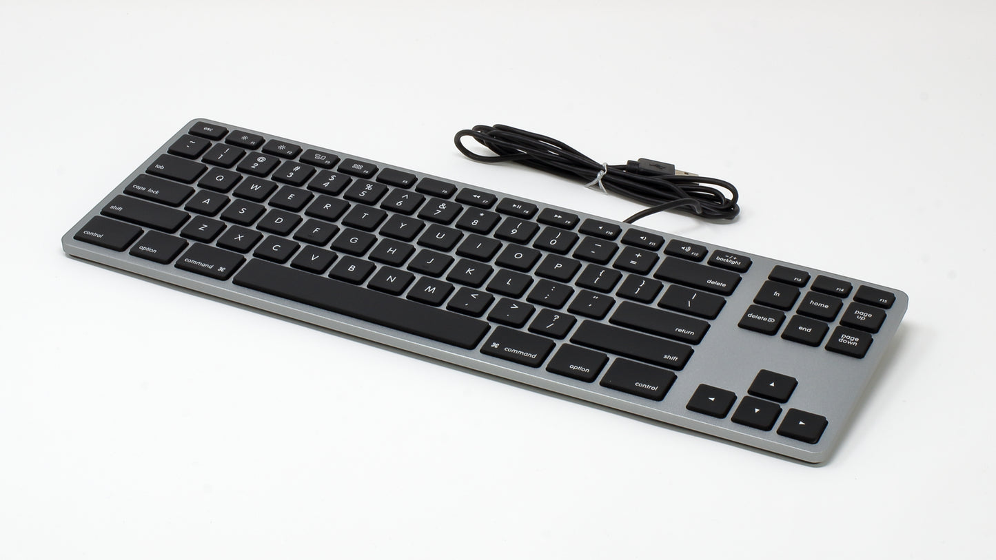 Matias Wired Aluminum Tenkeyless Keyboard for Mac