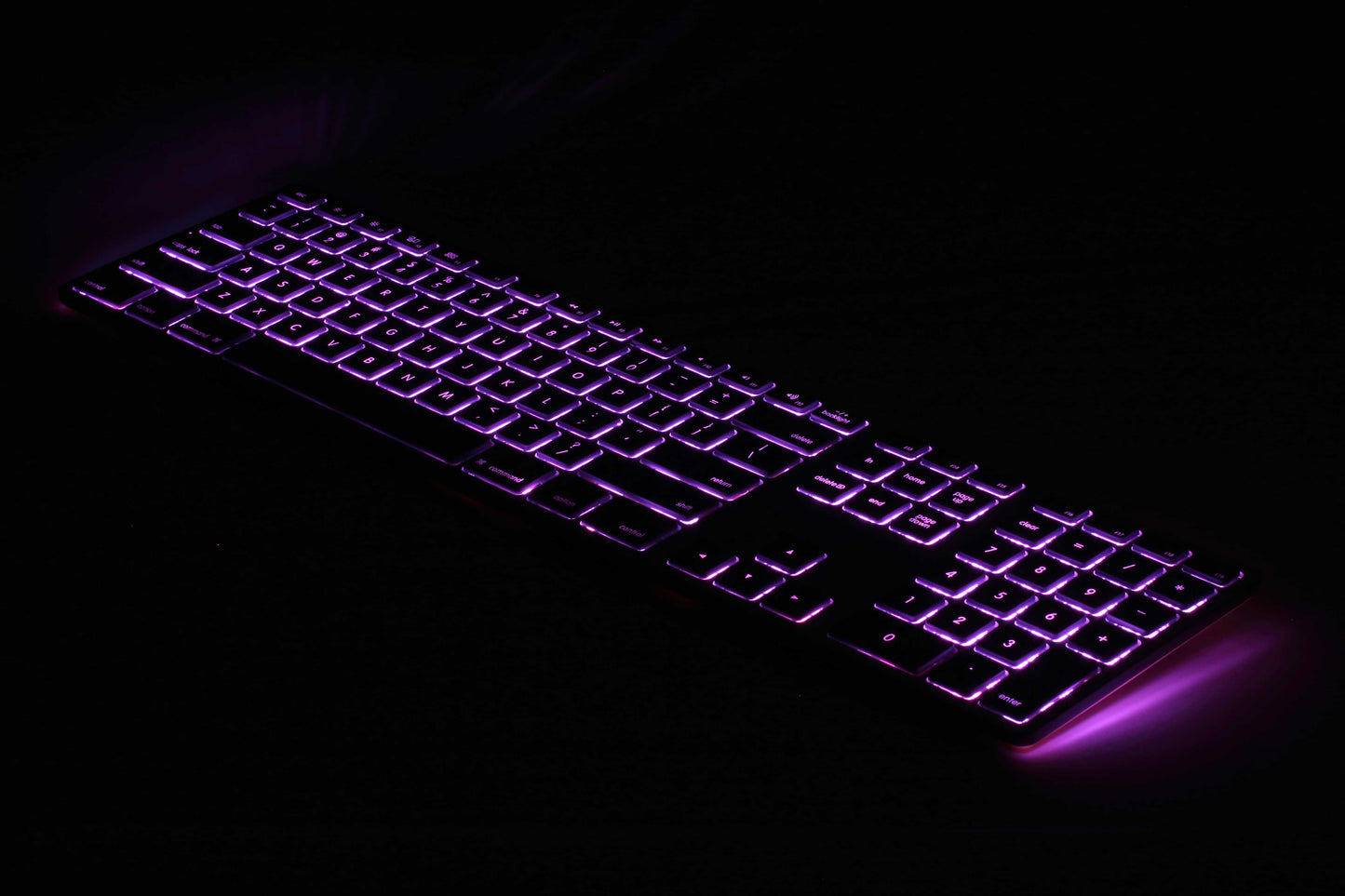 Matias RGB Backlit Wired Aluminum Keyboard for PC