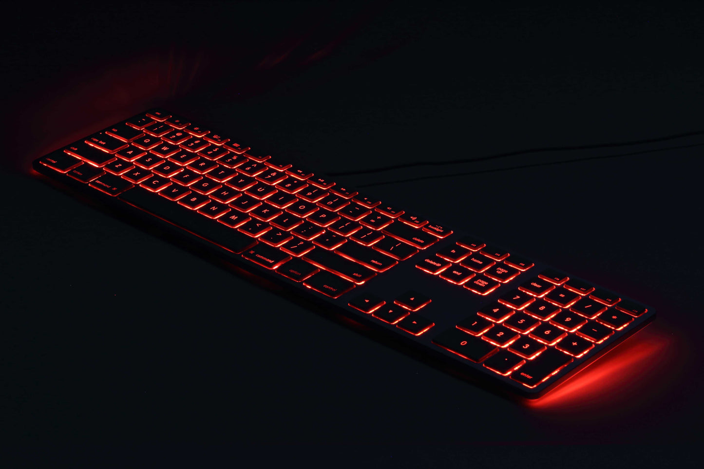 Matias RGB Backlit Wired Aluminum Keyboard for PC