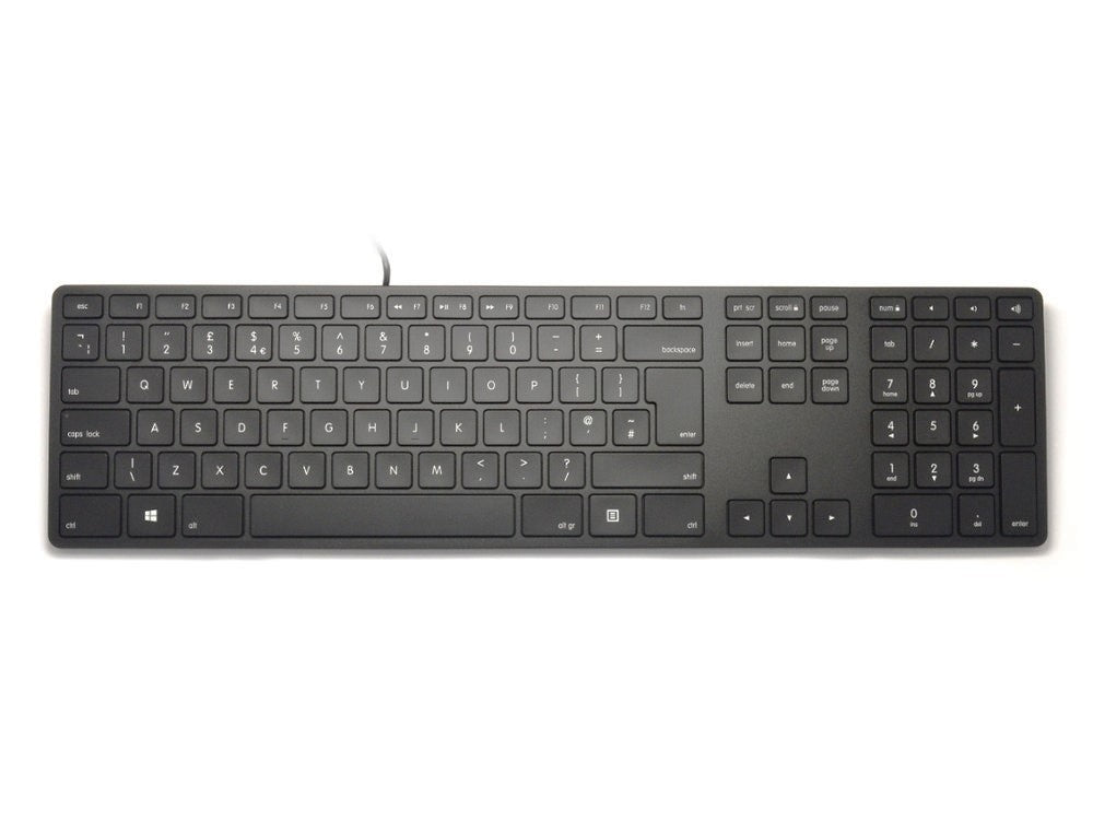 Matias RGB Backlit Wired Aluminum Keyboard for PC