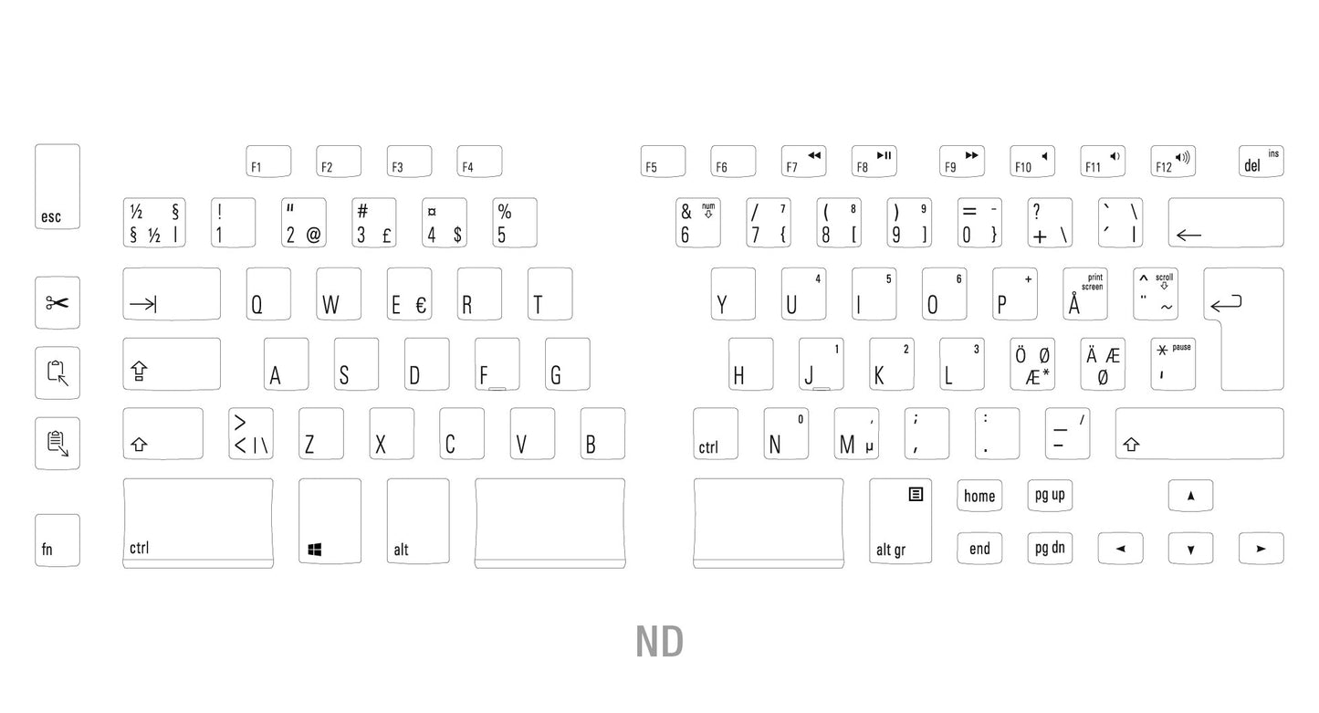 Matias Programmable Ergo Pro Keyboard for PC
