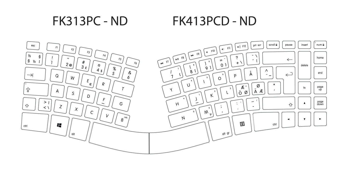 Matias Sculpted Ergonomic Rechargeable Keyboard