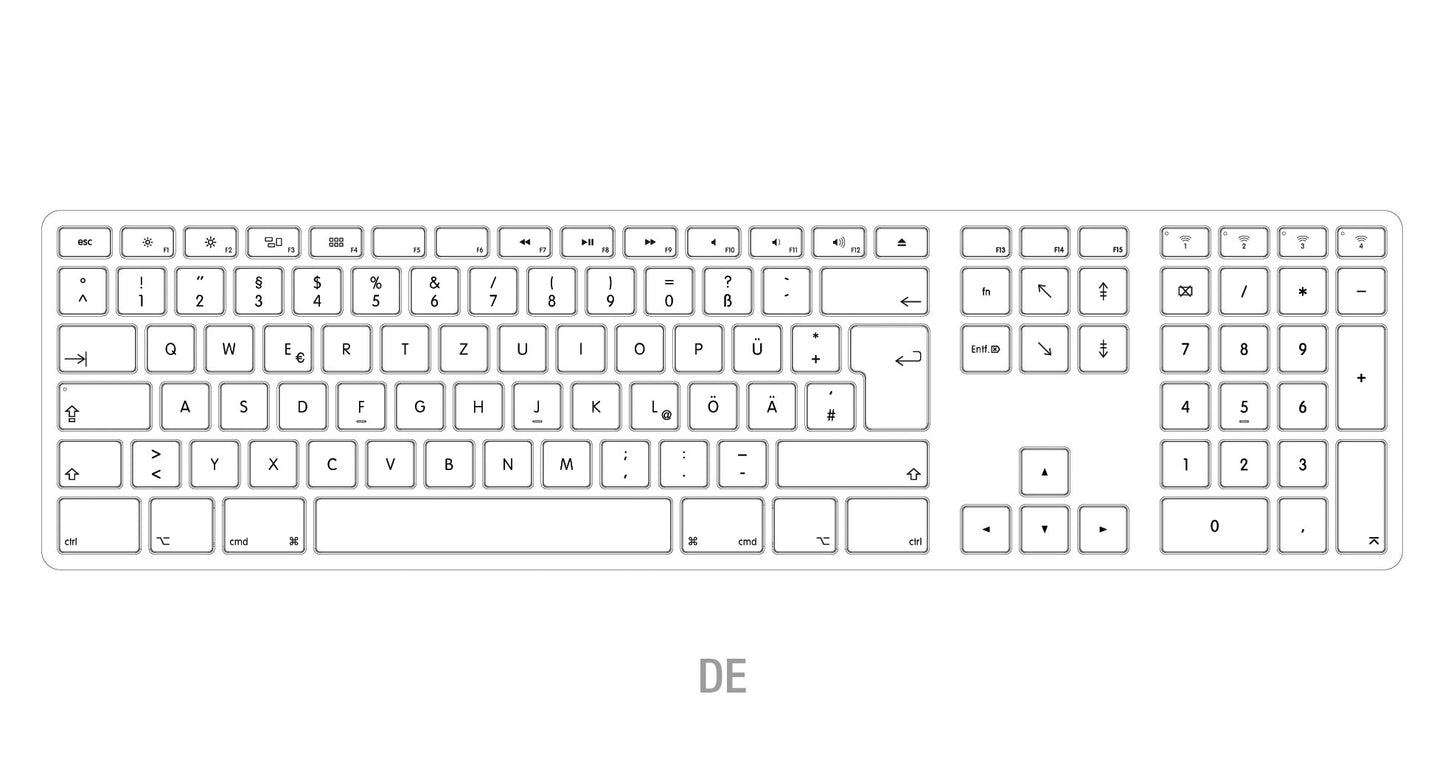 Matias Wireless USB-C Aluminum Keyboard